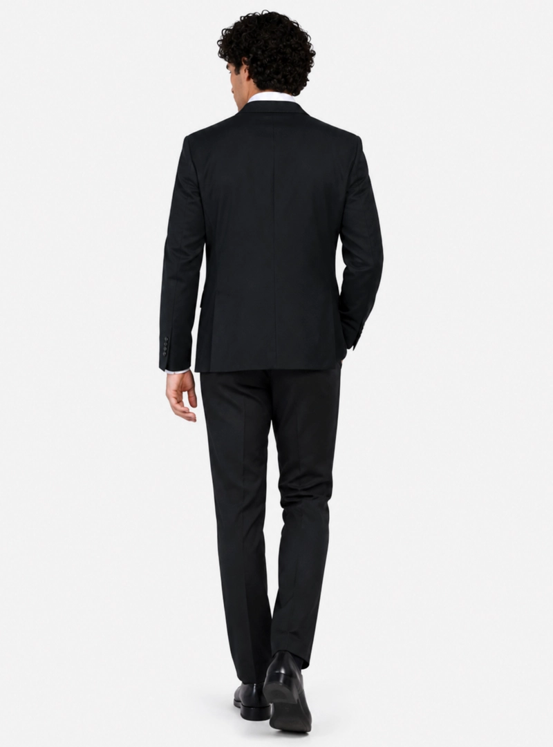 TRAJE LANA TEXTURADO TAILORED FIT NEGRO ARROW - 2