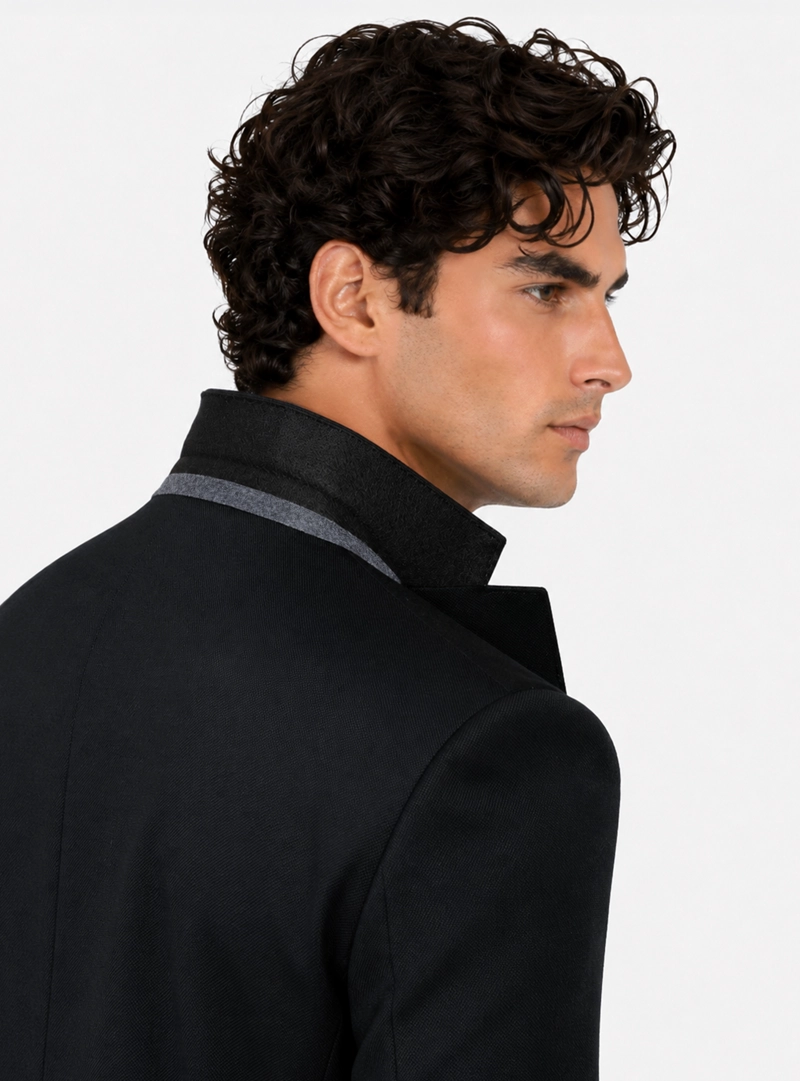 TRAJE LANA TEXTURADO TAILORED FIT NEGRO ARROW - 5
