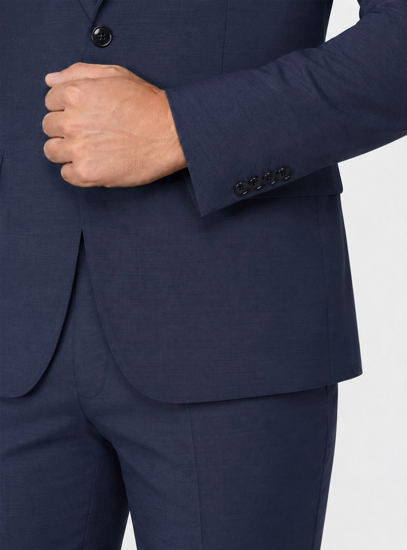 TRAJE LANA TEXTURADO TAILORED FIT AZUL ARROW - 5