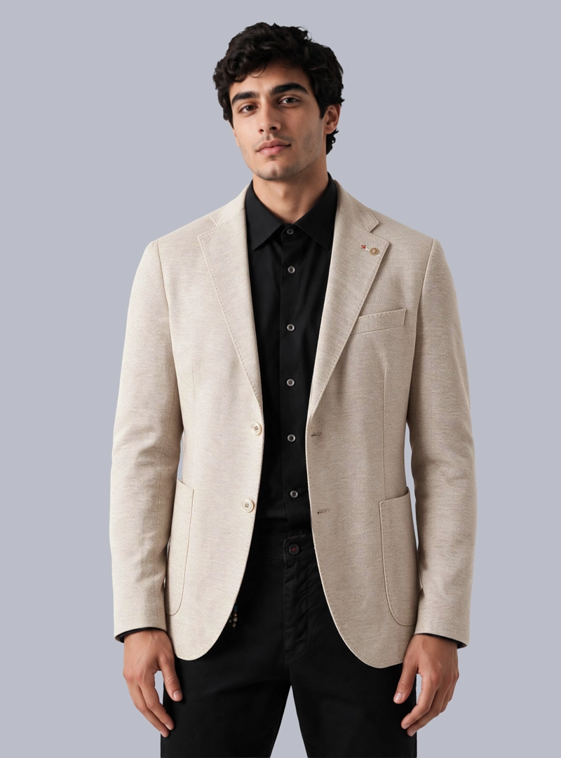 BLAZER FANTASIA SPANDEX TAILORED FIT CRUDO ARROW - 1