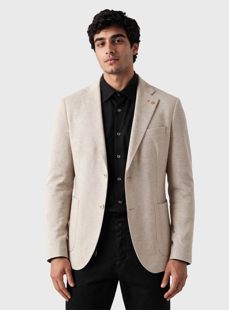 BLAZER FANTASIA SPANDEX TAILORED FIT CRUDO ARROW - 1
