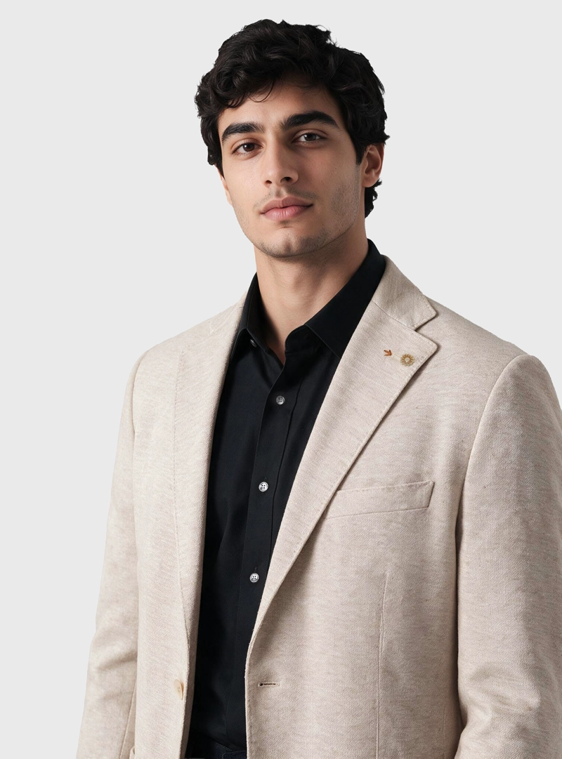 BLAZER FANTASIA SPANDEX TAILORED FIT CRUDO ARROW - 3