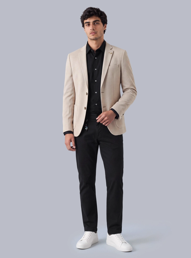 BLAZER FANTASIA SPANDEX TAILORED FIT CRUDO ARROW - 4
