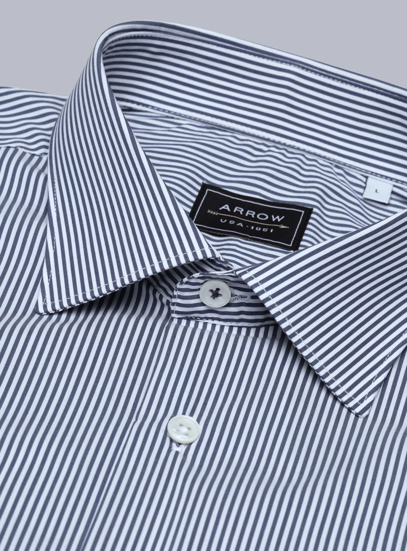 CAMISA A RAYAS SPANDEX SLIM FIT AZUL ARROW - 5
