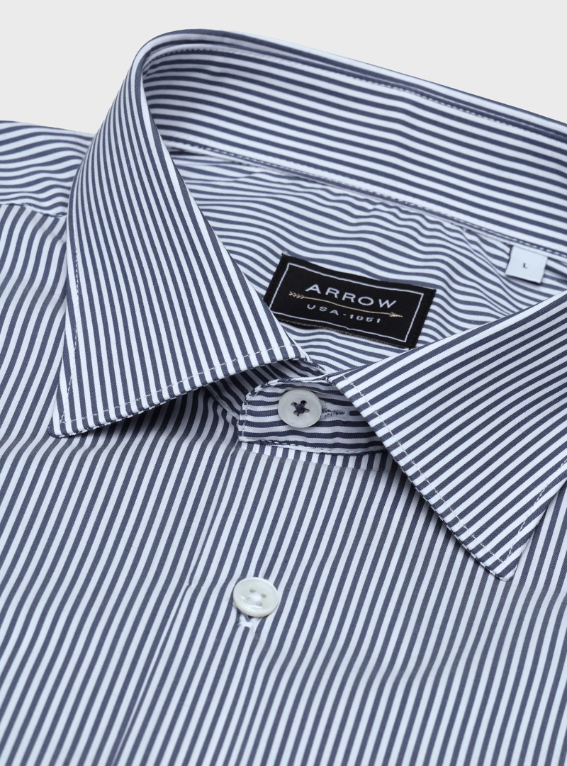 CAMISA A RAYAS SPANDEX SLIM FIT AZUL ARROW - 5