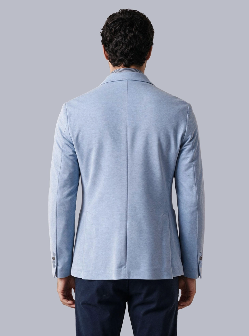 BLAZER POLI VISCOSA SPANDEX TAILORED FIT CELESTE ARROW - 2