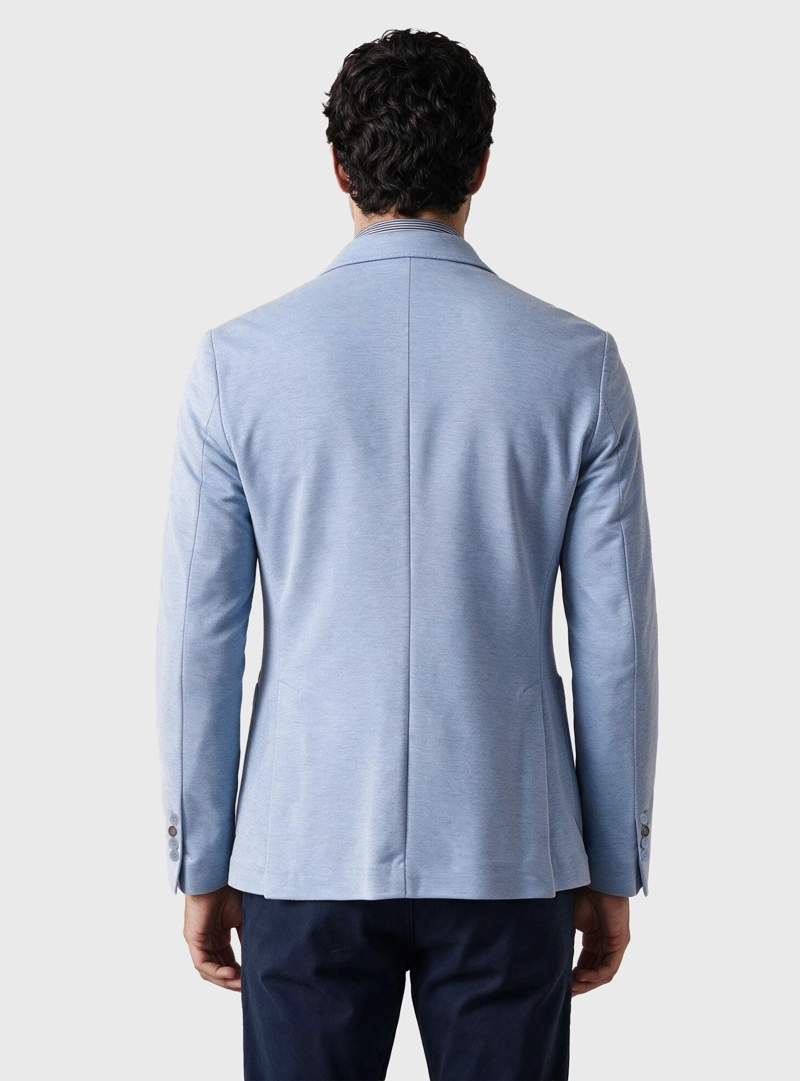 BLAZER POLI VISCOSA SPANDEX TAILORED FIT CELESTE ARROW - 2