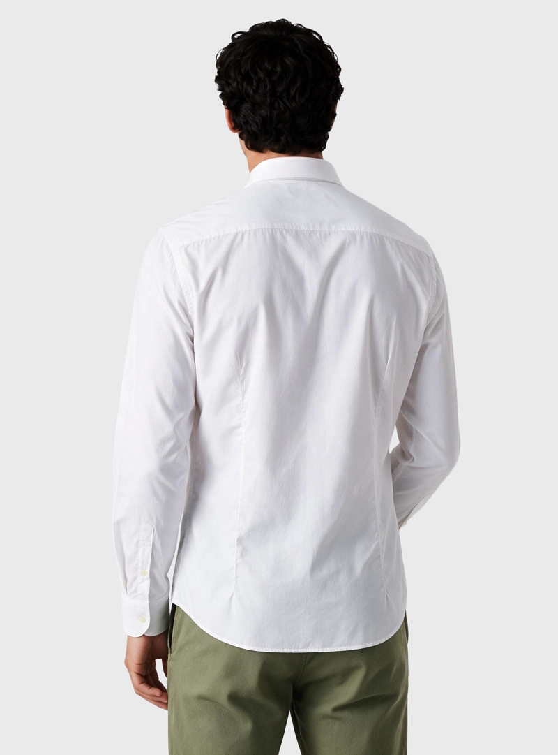 CAMISA LISA SPANDEX SLIM FIT BLANCO ARROW - 2