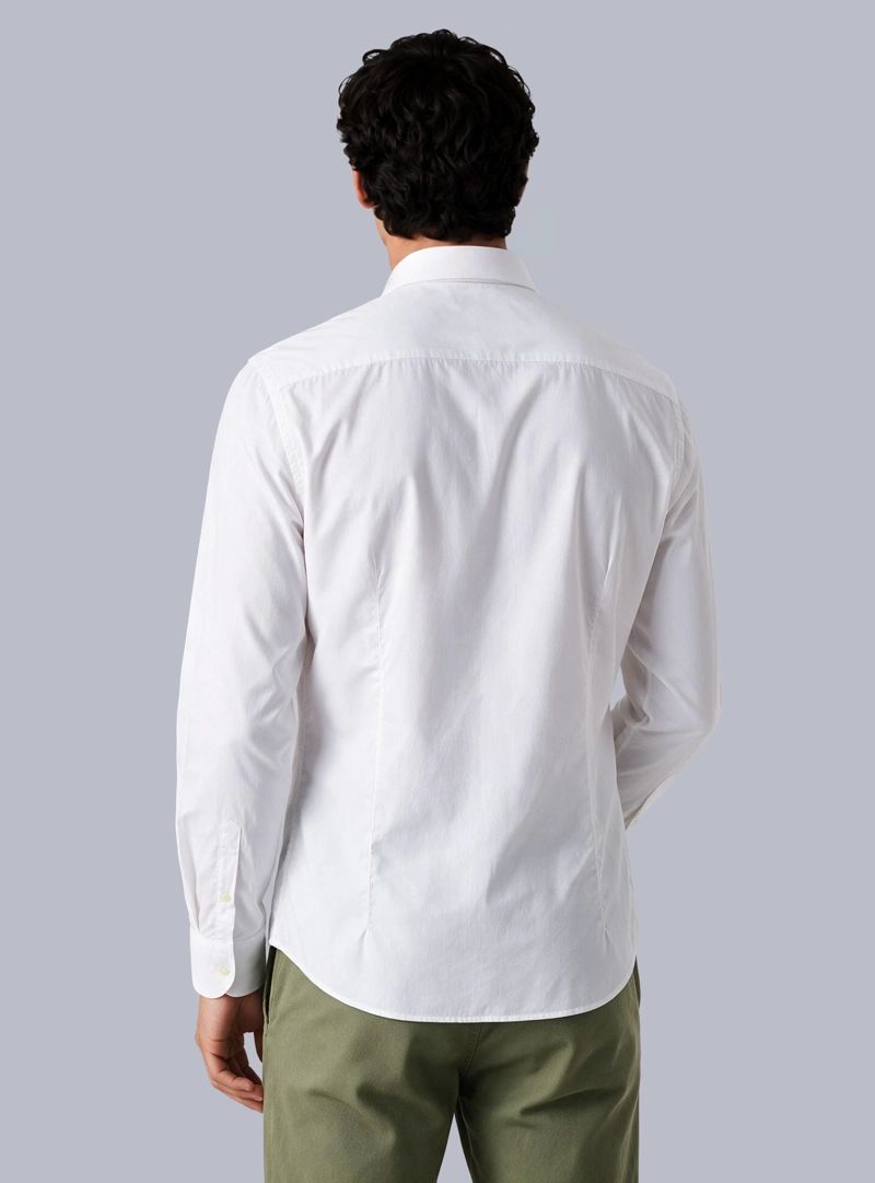 CAMISA LISA SPANDEX SLIM FIT BLANCO ARROW - 2