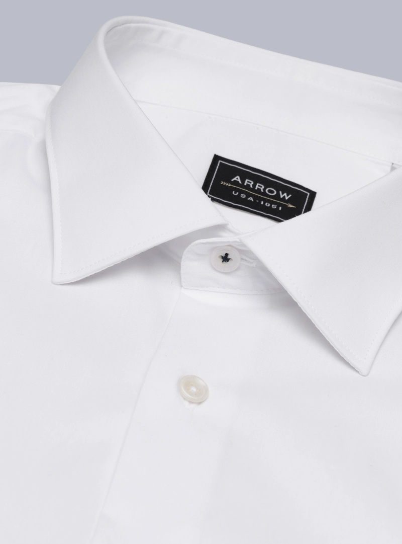 CAMISA LISA SPANDEX SLIM FIT BLANCO ARROW - 5