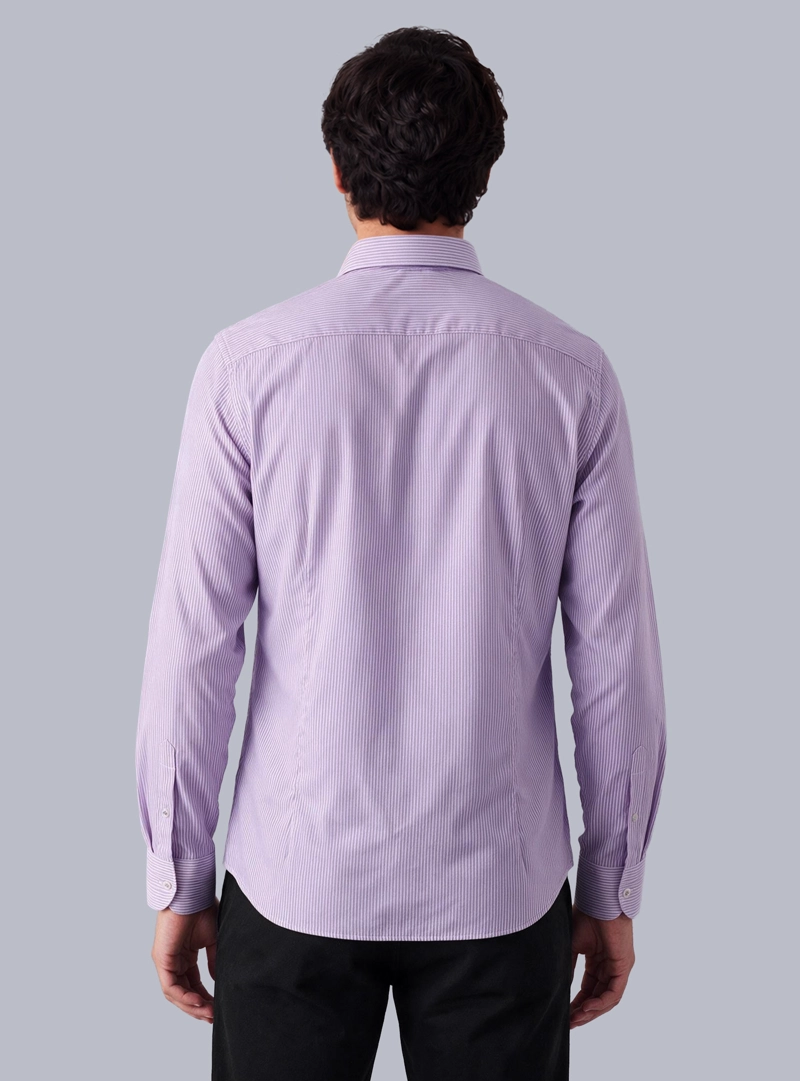 CAMISA A RAYAS SLIM FIT LILA ARROW - 2