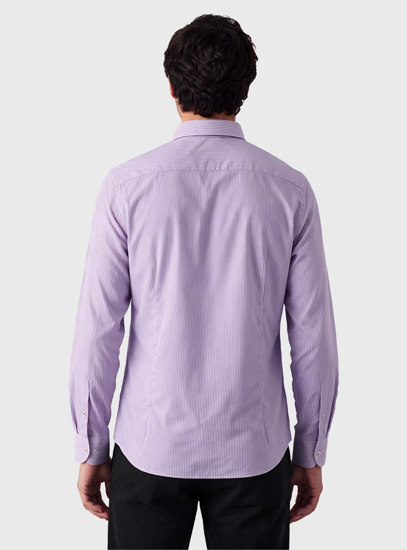 CAMISA A RAYAS SLIM FIT LILA ARROW - 2