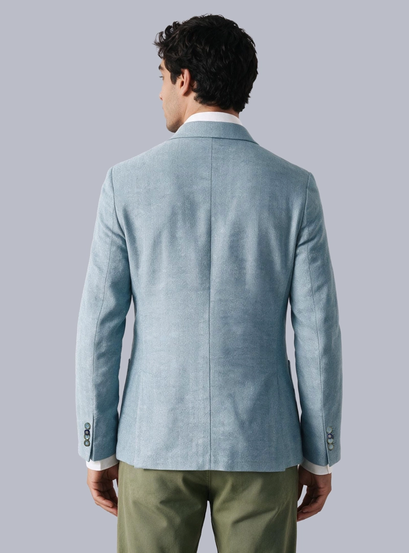 BLAZER LINO-ALGODON TAILORED FIT CELESTE ARROW - 2