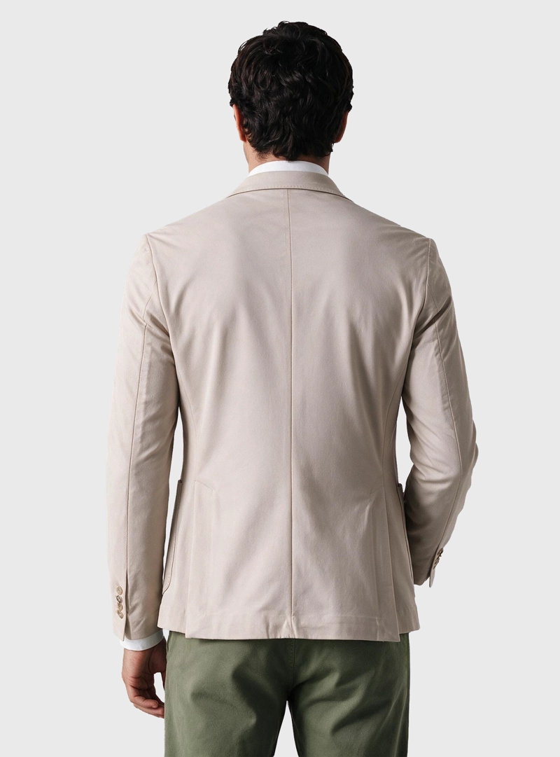 BLAZER LISO SPANDEX TAILORED FIT BEIGE ARROW - 2