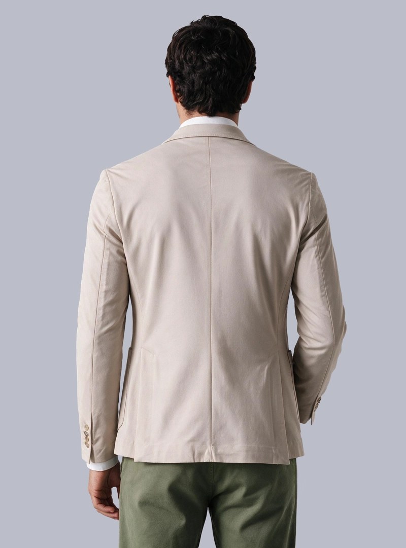 BLAZER LISO SPANDEX TAILORED FIT BEIGE ARROW - 2