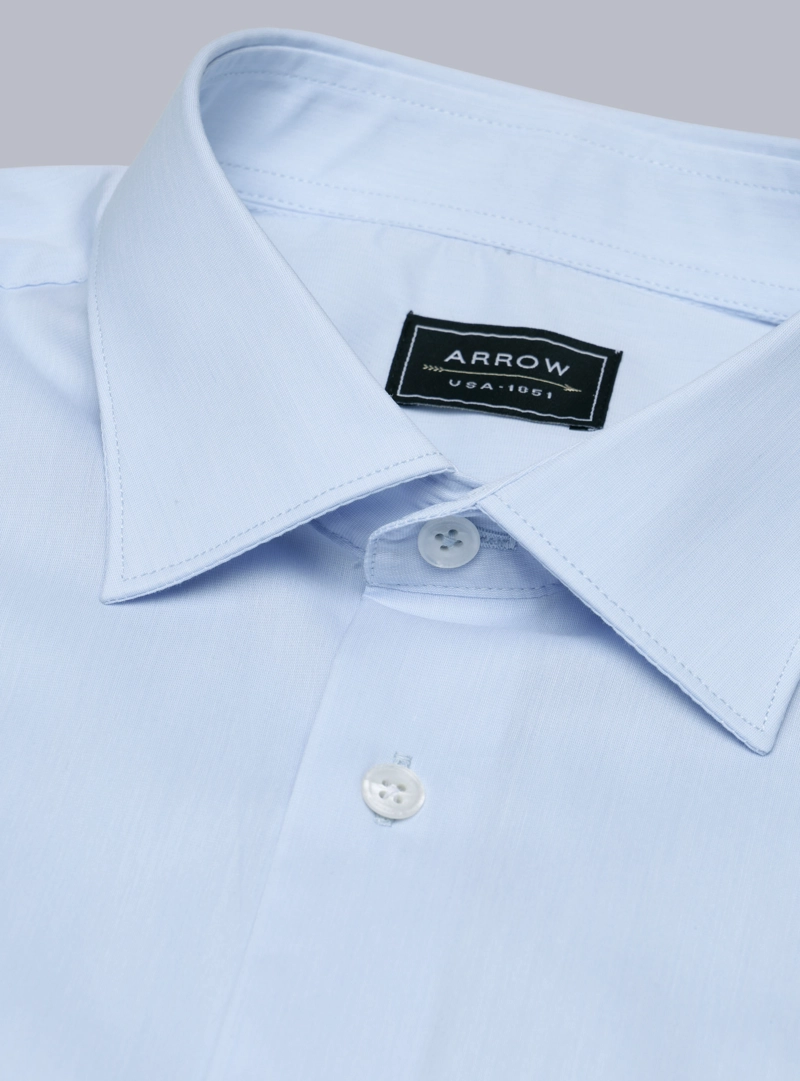 CAMISA LISA SPANDEX SLIM FIT CELESTE ARROW - 5