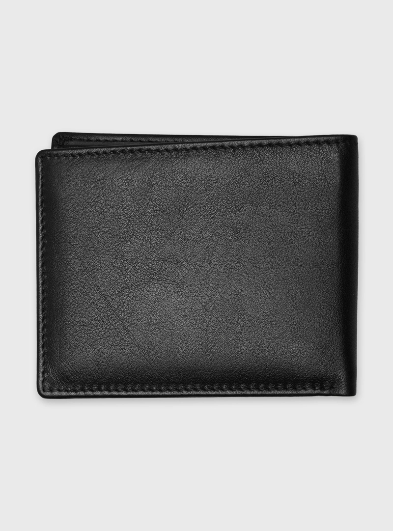 BILLETERA CUERO LISA NEGRO ARROW - 2
