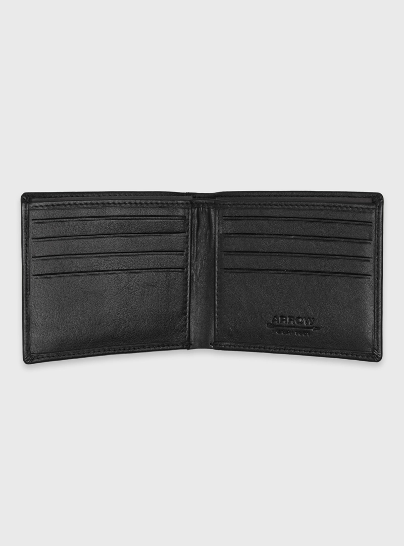 BILLETERA CUERO LISA NEGRO ARROW - 3