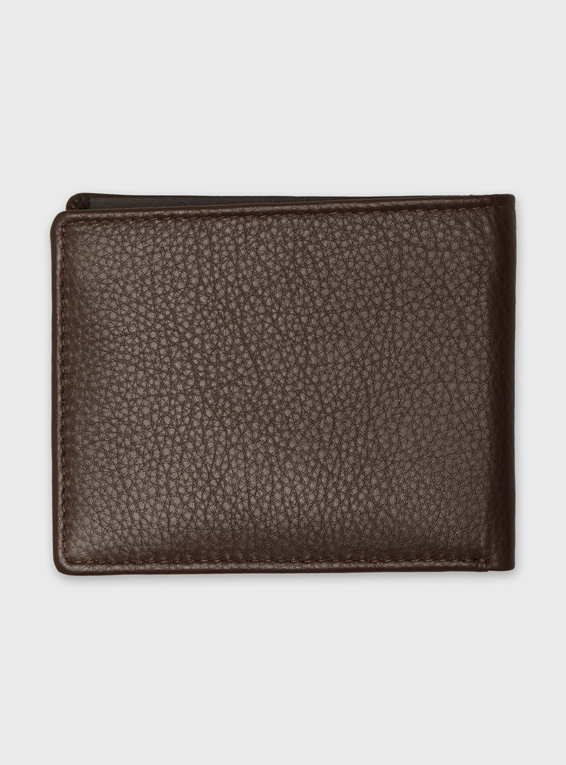 BILLETERA CUERO LISA CAFE  ARROW - 2