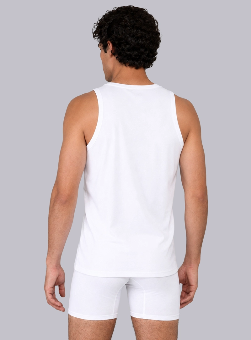 CAMISETA BIPACK SIN MANGAS REGULAR FIT BLANCO ARROW - 3
