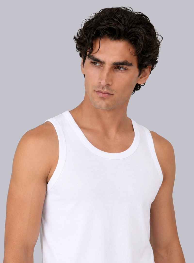 CAMISETA BIPACK SIN MANGAS REGULAR FIT BLANCO ARROW - 6