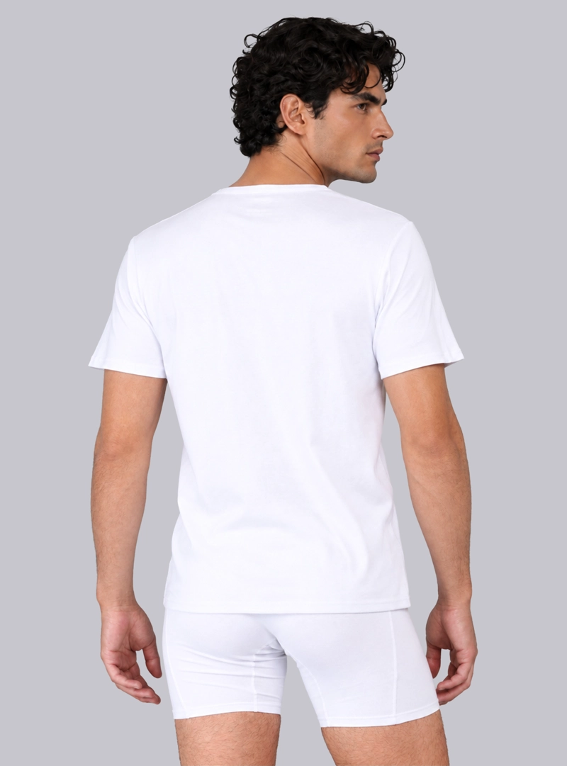CAMISETA BIPACK CUELLO REDONDO REGULAR FIT BLANCO ARROW - 3