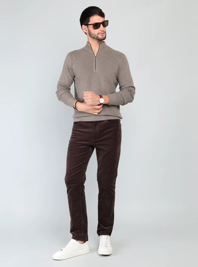 SWEATER CUELLO ALTO REGULAR FIT CAFE ARROW - 4
