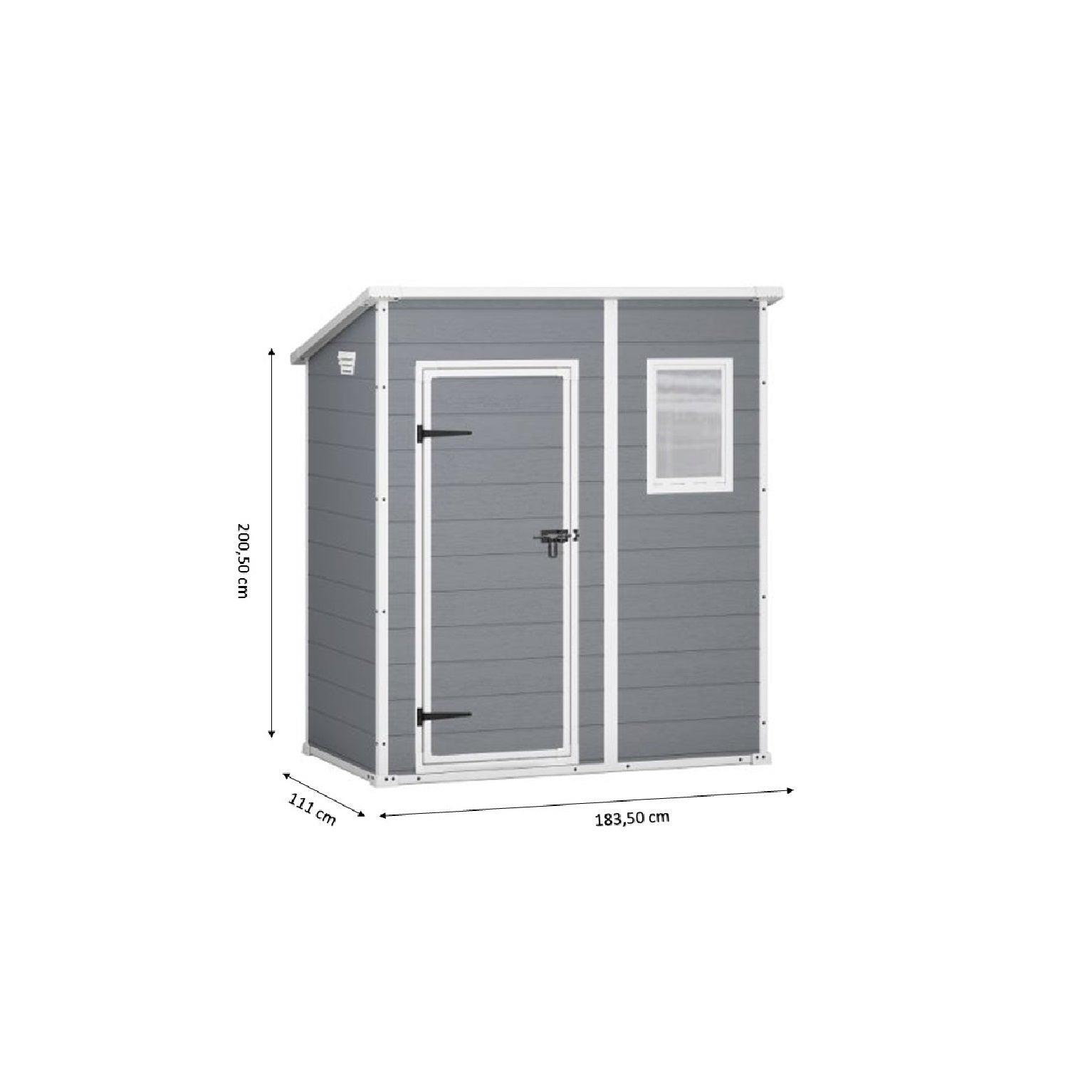 BODEGA KETER MANOR PENT JARDÍN 6 X 4 200 X 183 X 111 CM - 5