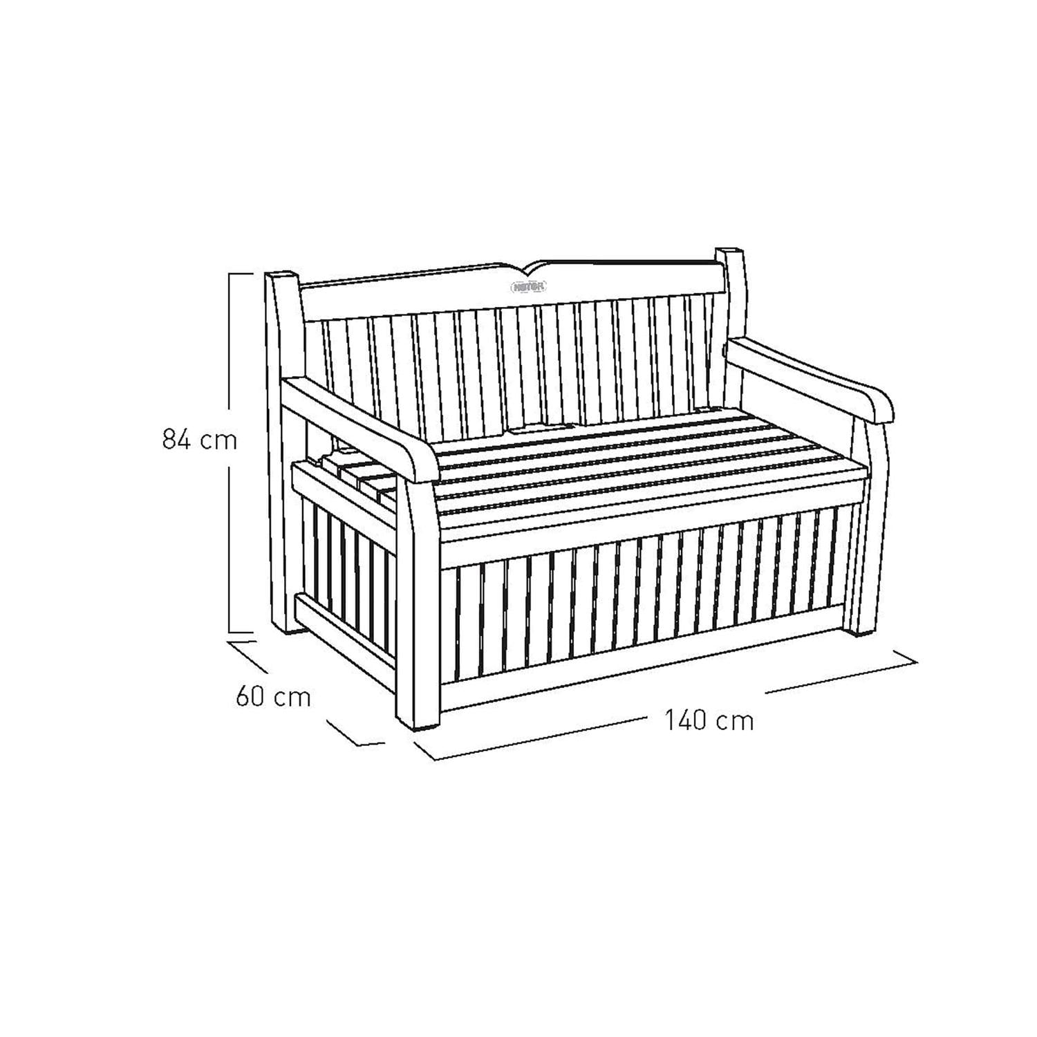 BANCO PARA JARDÍN CON ALMACENAMIENTO EDEN BENCH - 9