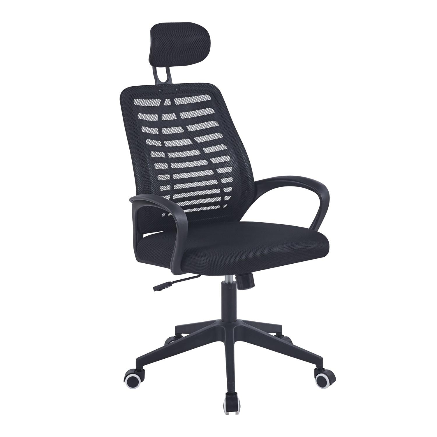 SILLA OFICINA MIDTOWN MESH NEGRO CON CABEZAL - 2
