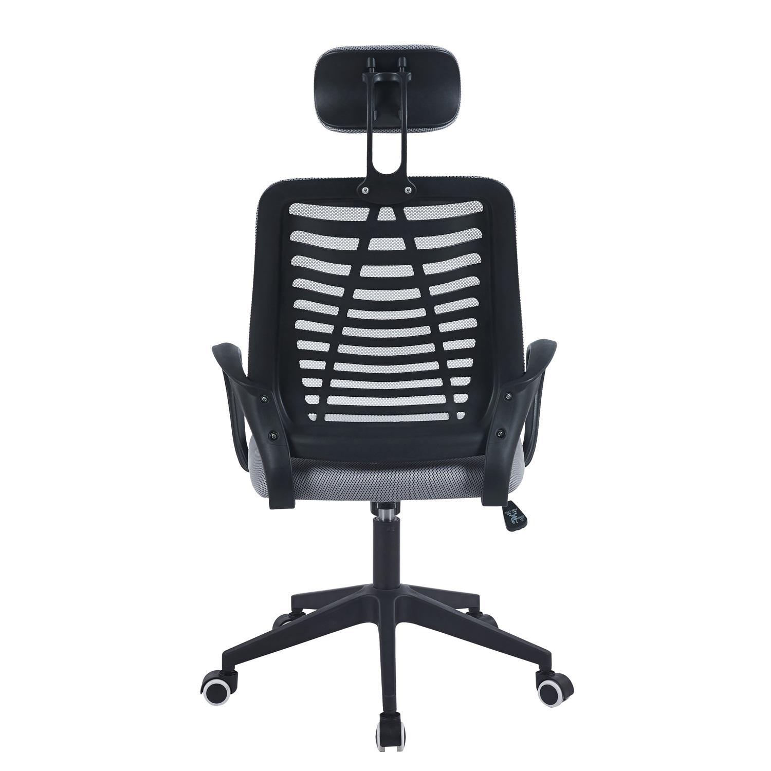 SILLA OFICINA MIDTOWN MESH NEGRO CON CABEZAL - 3