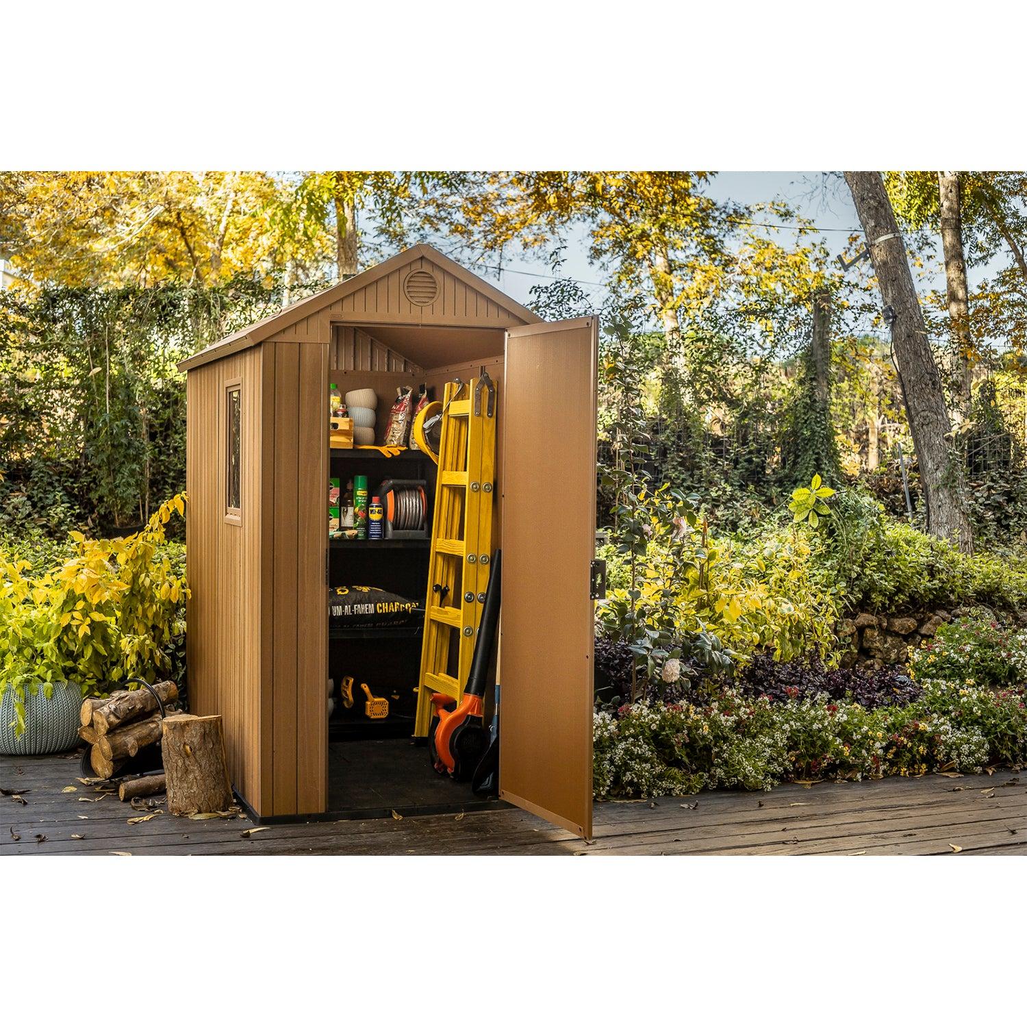BODEGA DE JARDIN DARWIN 4X6 KETER - 205X184X126 CM - 4
