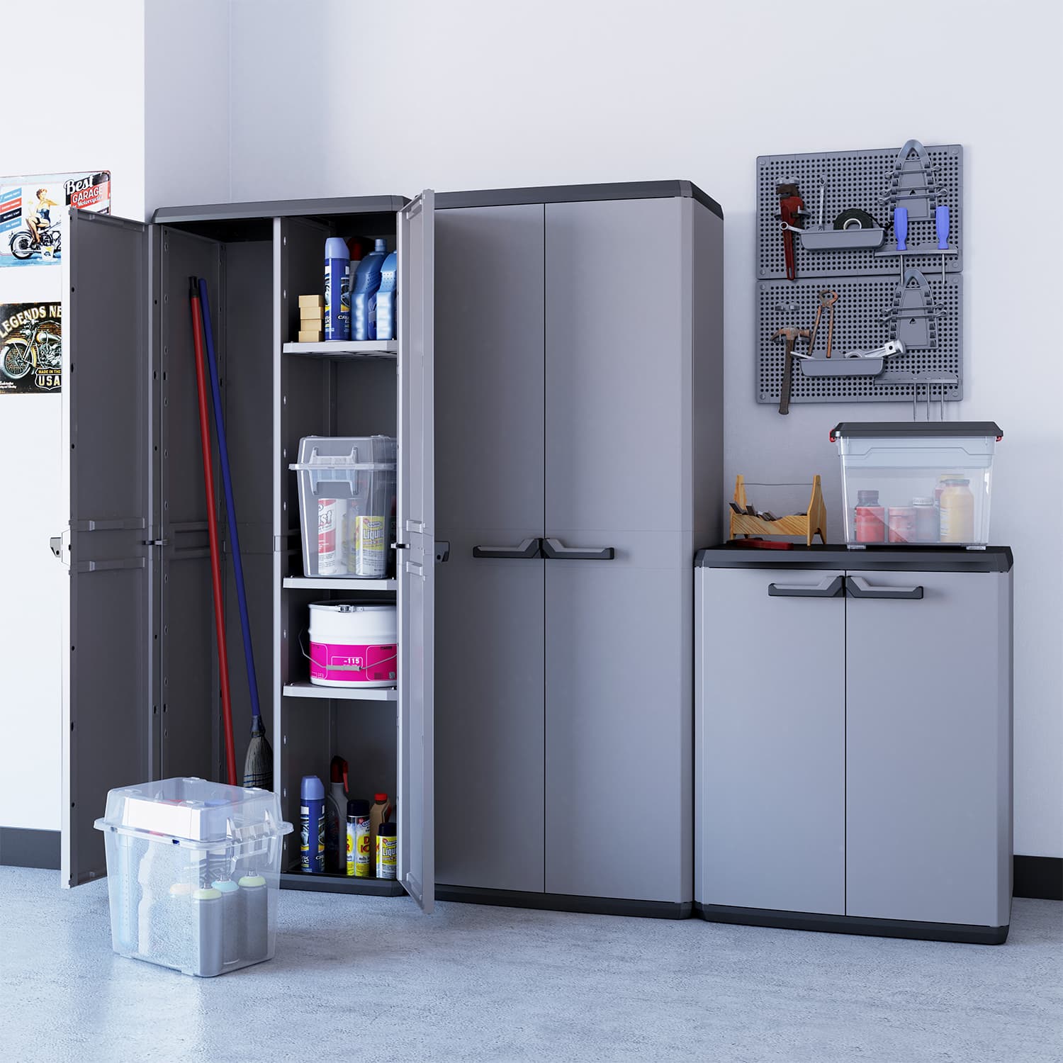 GABINETE KETER PIU BAJO MUEBLE COCINA LAVADERO PIU - 7