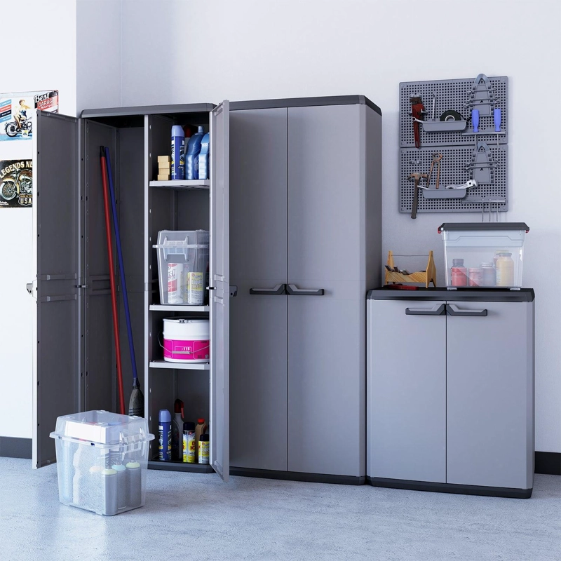 GABINETE KETER GRIS MUEBLE MULTIUSO COCINA LAVADERO PIU - 4