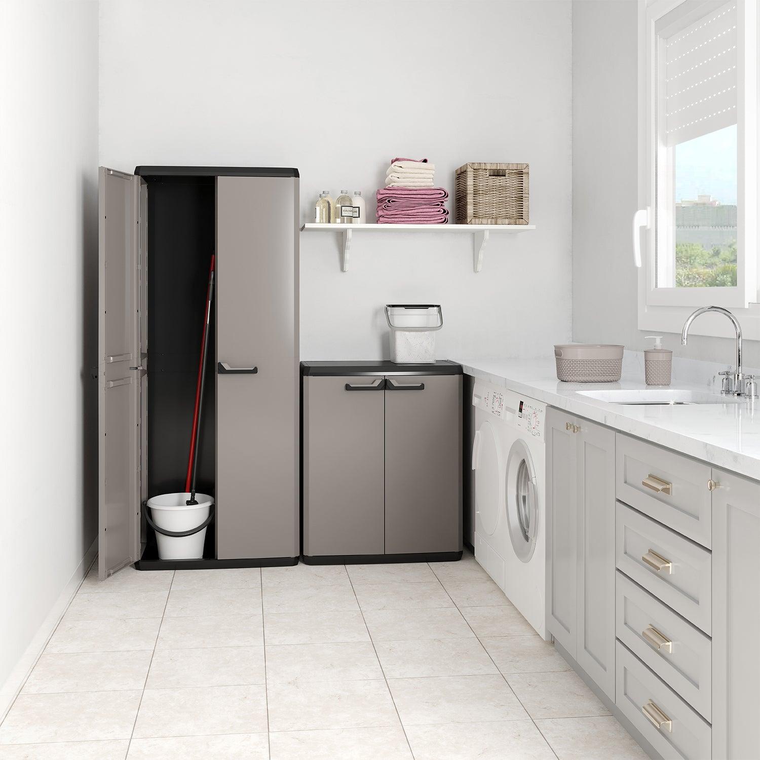 GABINETE KETER GRIS MUEBLE MULTIUSO COCINA LAVADERO PIU - 6
