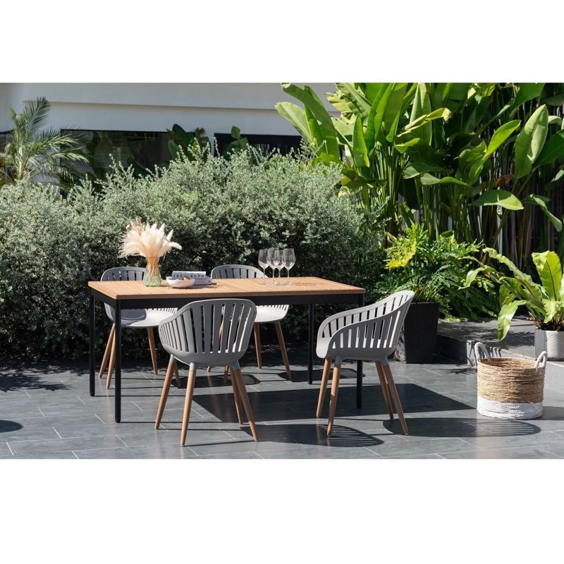 JUEGO DE TERRAZA CANNES 160X90CM CON 4 SILLAS - 2