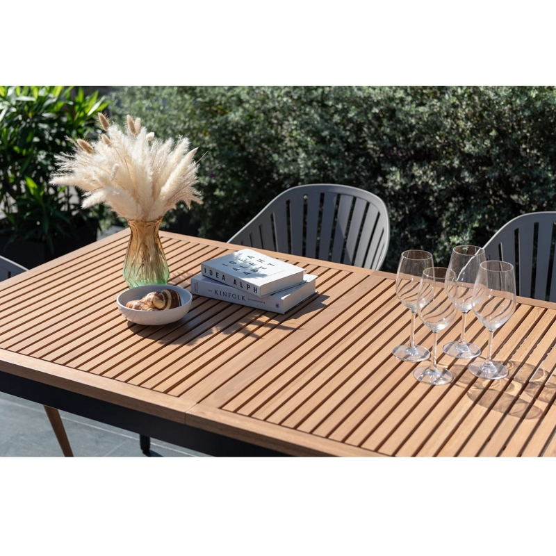 JUEGO DE TERRAZA CANNES 160X90CM CON 4 SILLAS - 5