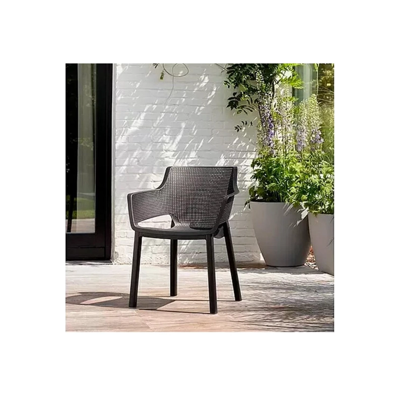 SET KETER ELISA GRIS 6 SILLAS TERRAZA PLASTICO - 3