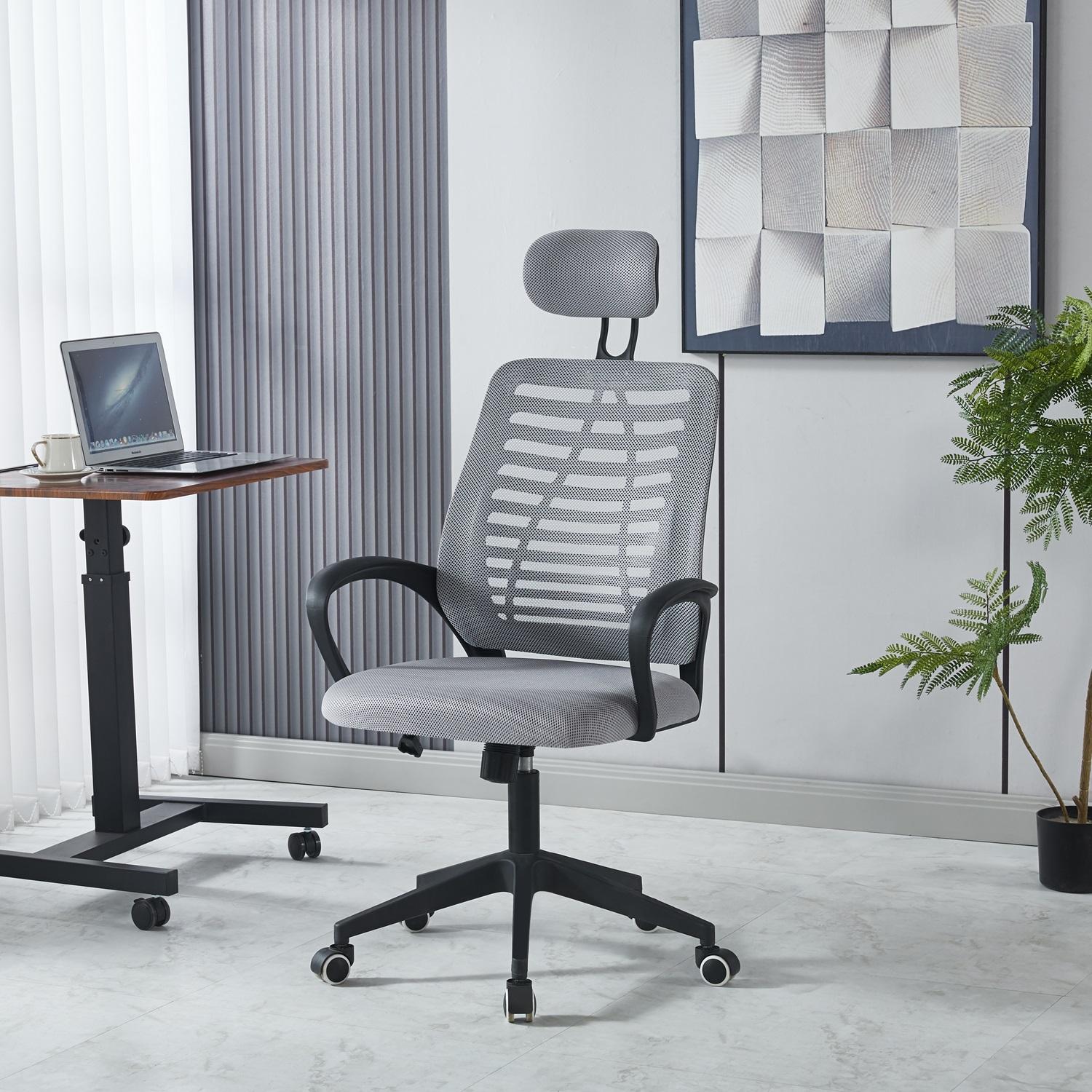 SILLA OFICINA MIDTOWN MESH GRIS CABEZAL - 4