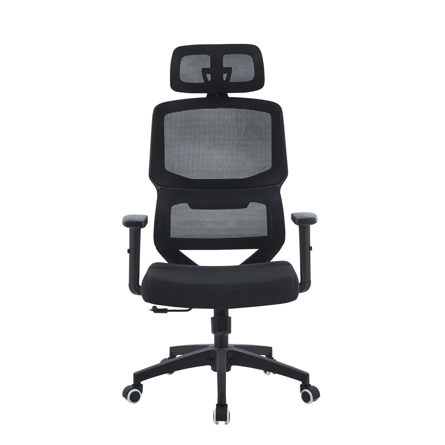 SILLA DE OFICINA EJECUTIVA MESH ERGONOMICA NEGRO - 2