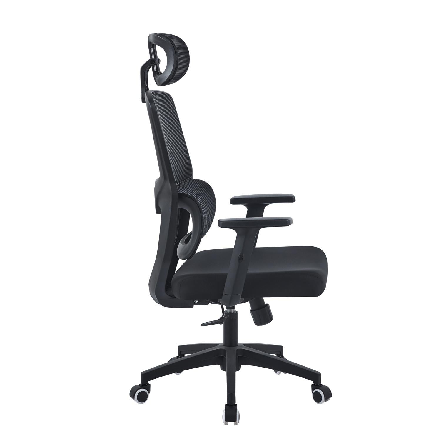SILLA DE OFICINA EJECUTIVA MESH ERGONOMICA NEGRO - 5