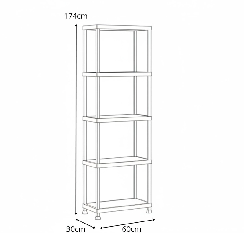 ESTANTERIA PLUS 60/5 KETER - 4