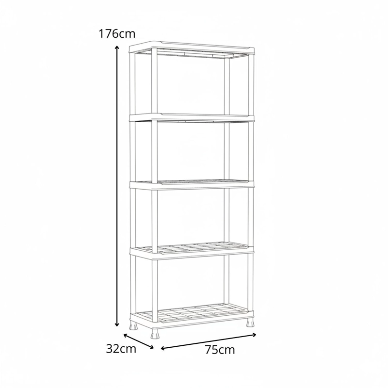 ESTANTERIA PLUS PLANET 75/5 KETER - 3