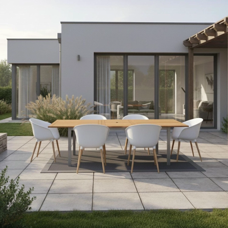 MESA EXTENSIBLE KINGSBURY-LYNX RECTANGULAR 180-240CM MIDTOWN - 5