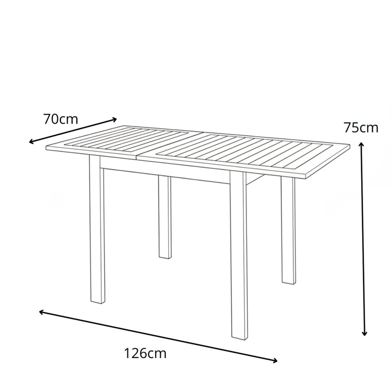 MESA KINGSBURY EXTENSIBLE 75-126CM MIDTOWN - 9