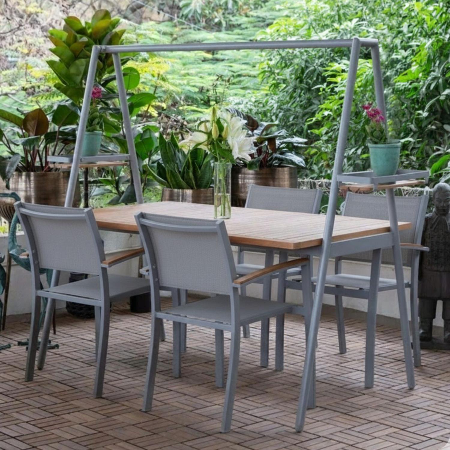 JUEGO DE TERRAZA COMEDOR COPENHAGEN MADERA MIDTOWN - 2