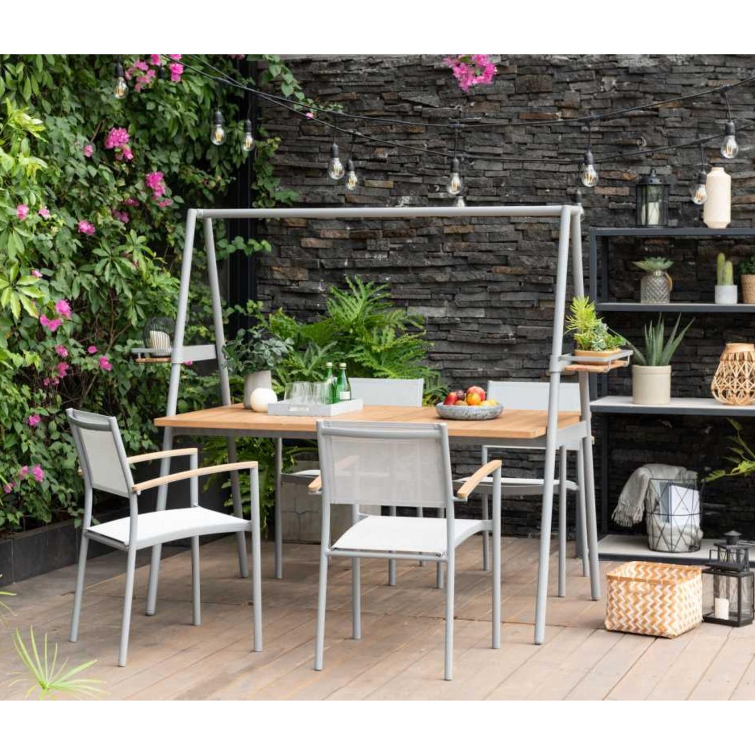 JUEGO DE TERRAZA COMEDOR COPENHAGEN MADERA MIDTOWN - 4