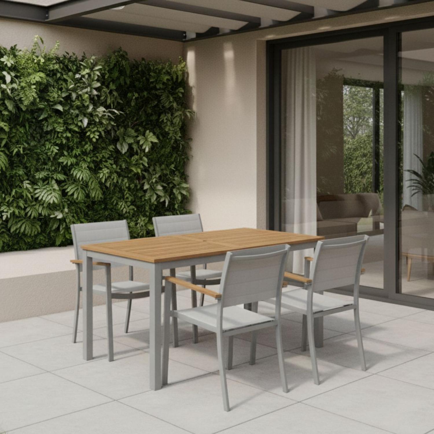 JUEGO DE TERRAZA COMEDOR LYNX 140X80CM MIDTOWN - 2