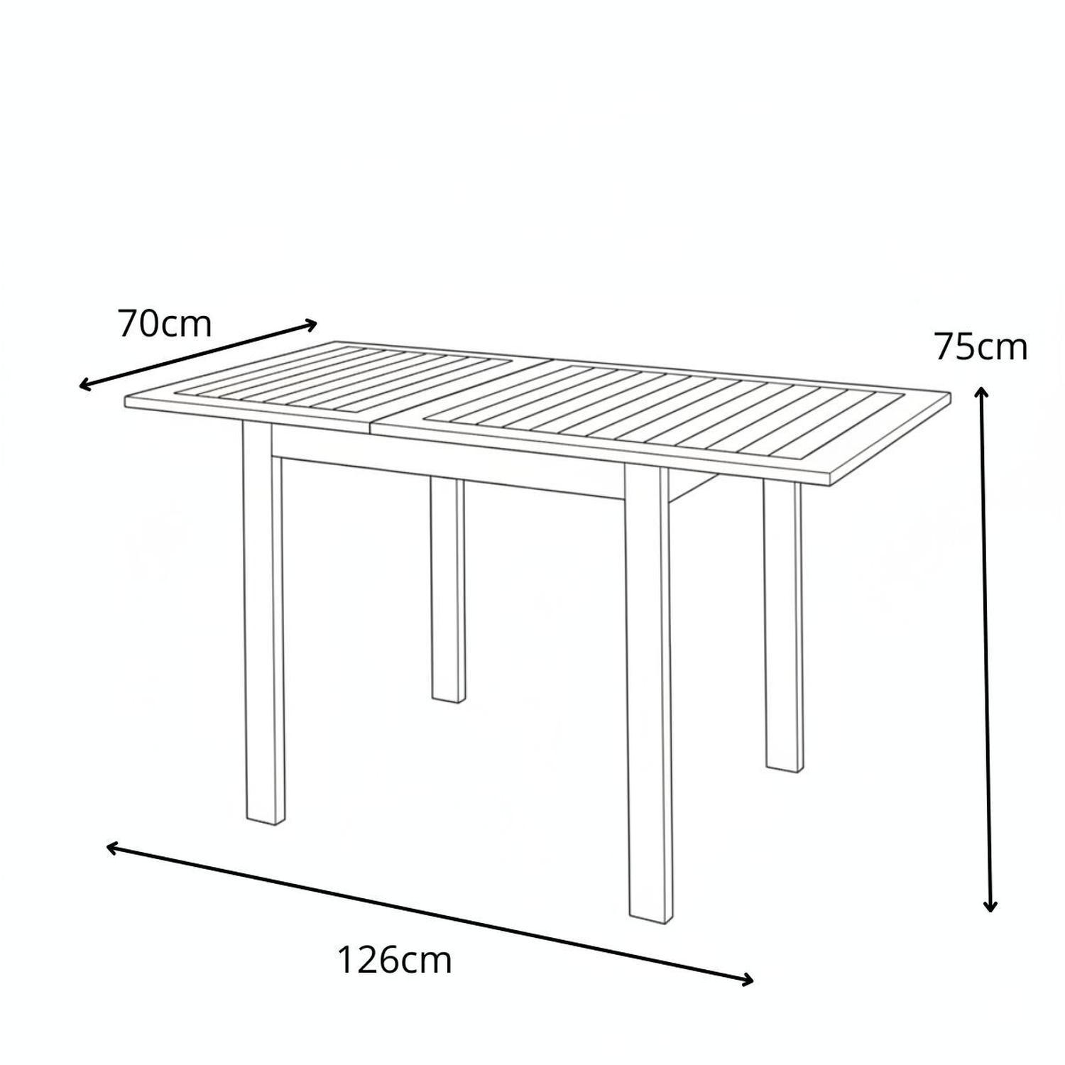 JUEGO DE TERRAZA LYNX EXTENSIBLE 75-126CM MIDTOWN - 7