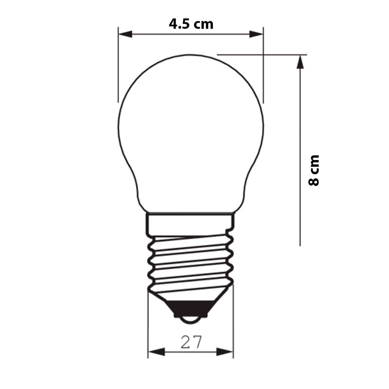AMPOLLETA LED PHILIPS VINTAGE GOTA 3.5W P45 E27 CALIDA - 4